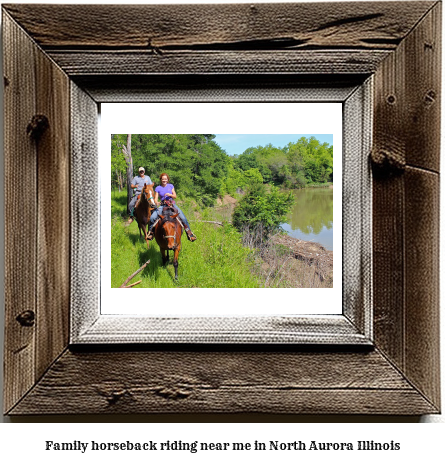 family horseback riding near me in North Aurora, Illinois